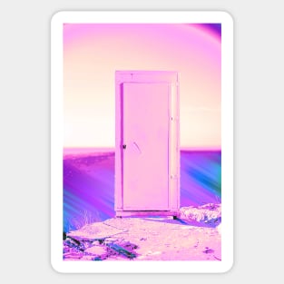 A Door at the Edge of the Universe Sticker